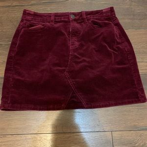 SO Corduroy Pencil Skirt
